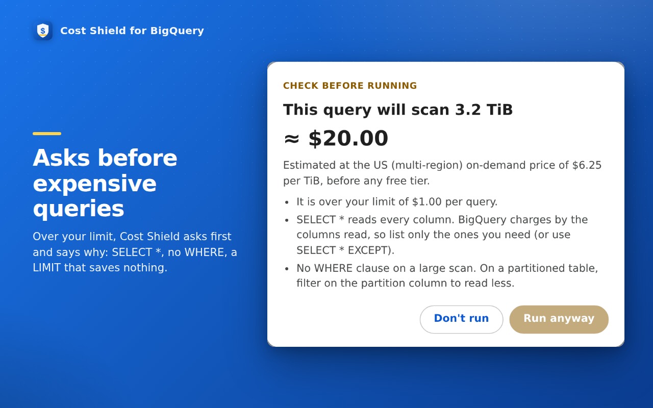 Asks before expensive queries